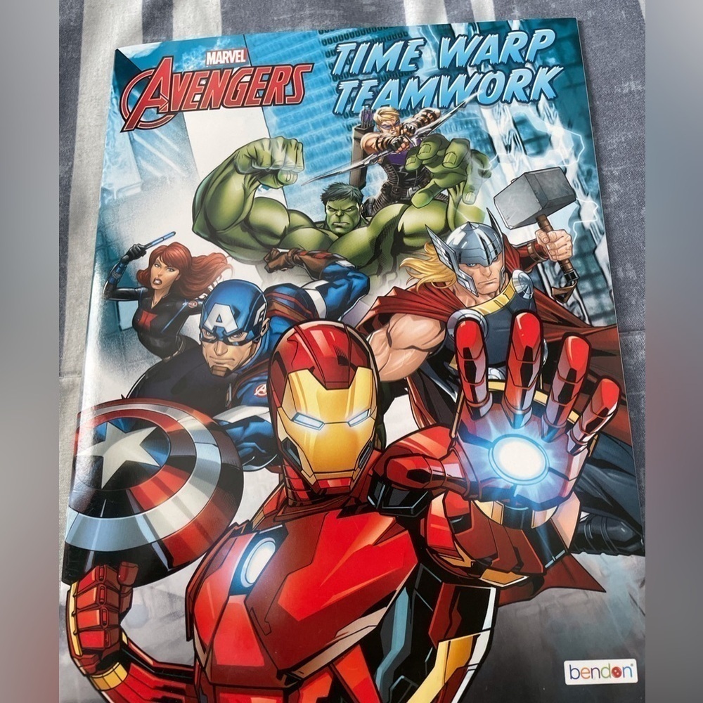 Marvel Avengers Time Warp Teamwork paperback book
